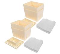 iplusmile Moule à Tofu Plastique Réutilisable Kit Presse DIY Maison pour Fabrication Tofu Lisse Ustensile Cuisine Pratique et Facile à Nettoyer
