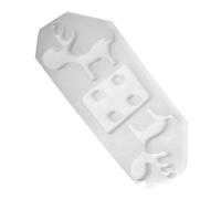 iplusmile Moule en Silicone pour Support de Téléphone Portable DIY Moule Artisanal à Élan Double Forme Base Intégrée Résistant à L’Usure Léger et Compact pour Créations Manuelles et