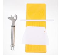 iplusmile Moule Pratique et Design Simple Cuisine Maison pour Fabriquer des Pâtes Garganelli Ensemble de 4 Outils en Pp et Acier Inoxydable Couleur Aléatoire