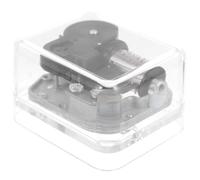 iplusmile Mouvement Carré De Boîte à Musique à Rembobiner Transparent, Mini Accessoires pour Boîtes à Musique, Matériau Acrylique Solide, Réparation Musicale pour Anniversaire Et Mariage
