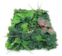 iplusmile Mur Végétal Artificiel Haie Verte Simulée Panneaux Muraux Décoration Intérieure Extérieure Jardin Balcon Terrasse