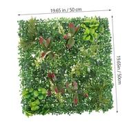 iplusmile Mur Végétal Artificiel Réaliste Décoration Murale UV avec Feuillage Synthétique pour Intérieur et Extérieur Haie Verte pour Jardin Balcon et Bureau