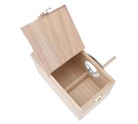 iplusmile Nichoir Bois pour Perruches avec Fenêtre Claire Boîte Élevage pour Oiseaux Organisateur de Nid Protection Intempéries et Prédateurs pour Finches et Oiseaux Chanteurs