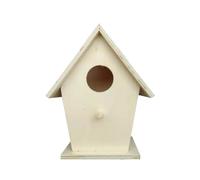iplusmile Nichoir en Bois Peuplier pour Oiseaux et Petits Animaux, Maison Suspendue de Boîte Fonction DIY pour Observer la Nidification, Décoration Extérieure et Fenêtre