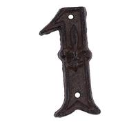 iplusmile Numéros De Porte En Fonte Moulée Numéro D'adresse Robuste Métal Antique Finition Martelé Pour Maison Extérieur Jardin Vis Incluses Usage Façade Porte Logement