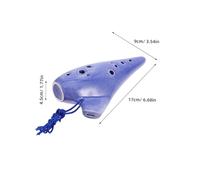 iplusmile Ocarina Céramique Alto Traditionnel pour Débutants Instrument de Musique à Vent Éducatif pour Garçon Fille Étudiants et Adultes avec Sac et Méthode