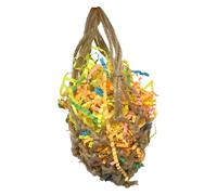 iplusmile Oiseaux Papier Tressé à Mâcher Durable pour Perroquets et Perruches Accessoire Ludique Suspendu pour Cage Divertissement Naturel et Sûr Couleur Aléatoire Couleur Aléatoire