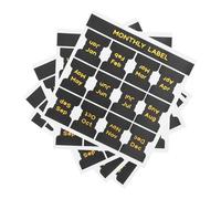 iplusmile Onglets Adhésifs Mensuels Autocollants 12 Pcs par Feuille X 5 Feuilles Étiquettes Index en Papier Finition Dorée 157 X 118 Pouces pour Agendas Classeurs et Organisation