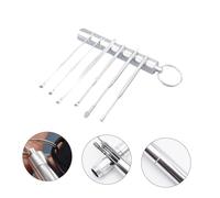 iplusmile -oreilles Acier Inoxydable Nettoyeur Oreilles Avec Nettoyant Pour Cérumen Pratique