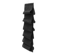iplusmile Organisateur de Rangement de Chaussures Suspendu Noir en Tissu Non Tissé, Design Gain de Place 12 Compartiments pour Espace de Vie et Dortoir