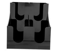 iplusmile Organisateur Porte-gobelets Acrylique pour Tasses Papier Support de Rangement Mural Comptoir Adapté pour Café Bar et Boutique Noir