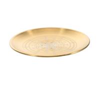 iplusmile Ornement Chandelier Plateau d'autel Plateau Porte-Bougie Plaque d'autel Acier Inoxydable Golden