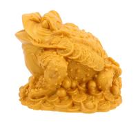 iplusmile Ornements De Doré Bec De Fontaine D'étang Décoration De Grenouille en Étang De Jardin Décoration De Flotteur D'étang Chinois Statue d'animal De Thé Plastique Golden