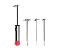 iplusmile Outil D’Évidage Multifonction 4 Lames en Acier Inoxydable 304 Manche ABS Antidérapant pour Pommes Cerises et Agrumes Accessoire la Cuisine Pratique pour Préparation de Fruits et