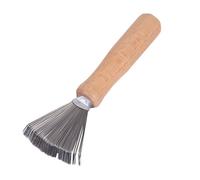 iplusmile Outil de Nettoyage pour Composition Végétale Métal et Bois Râteau de Nettoyage pour Accessoire d'art Floral pour Amateurs et Boutiques