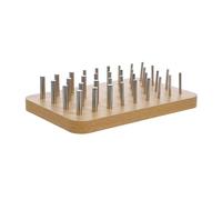 iplusmile Outil de Rééducation des Doigts Bois Planche Perforée pour Entraînement Dextérité et Réhabilitation Manuelle Fine Motor Skills