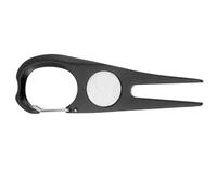 iplusmile Outil de Réparation de Pelouse de Golf Portable Léger avec Fourche à Divot Ergonomique et Marqueur de Balle Accessoire Pratique pour Golfeurs