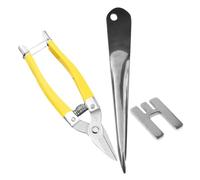 iplusmile Outil de Réparation Rotin Wicker Basket Cutter Kit avec Ciseaux et Levier pour Meubles et Paniers Vannerie