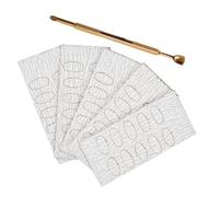 iplusmile Outil Double Tête Acier Inoxydable pour Repousse Cuticules Repoussoir Cuticule Ergonomique avec Abrasif et Facile à Nettoyer pour Soin des Ongles