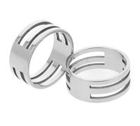 iplusmile Ouvre-anneaux de Jonction en Acier Inoxydable 2 Pcs, Outil D'ouverture Fermeture D'anneaux Saut Ø 17 Mm Argenté, pour Fabrication et Réparation de Bijoux Artisanaux