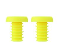 iplusmile Paire de Bouchons de Guidon de Vélo Jaune Légers et Portables en Polyester et Caoutchouc pour Accessoires de Vélo, Protection et Confort du Cintre