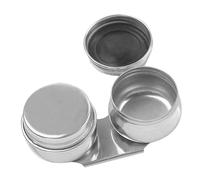 iplusmile Palette à Huile Acier Inoxydable avec Double Godet et Couvercle Grand Récipient pour Peinture à Huile Pratique et Anti-éclaboussures Outil de Nettoyage et Mélange pour Artistes