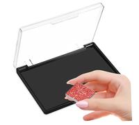 iplusmile Palette Vide Magnétique pour Fards à Paupières avec Couvercle Transparent et Facile à Nettoyer Boîte de Rangement Maquillage Compacte pour Organisation