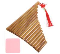 iplusmile Pan Flûte Tubes Bambou Naturel Clé pour Débutants et Musiciens Instrument à Vent Portable avec Nettoyage et Artisanat Soigné Cadeau pour École et Famille Couleur Couleur Aléatoire