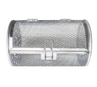 iplusmile Panier à Rôtir Rotatif en Acier Inoxydable pour Barbecue et Four | Cage à Chargement Facile, Usage Multi-aliments, pour Grains de Café et Noix, Argenté