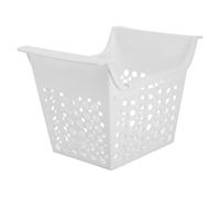 iplusmile Panier Congelateur pour et Mécanisme Réglable Trous de Drainage Coffre en Plastique Blanc Coffre Extensible Organiser Efficacement Aliments le Congélateur