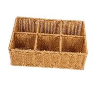 iplusmile Panier de Rangement Rotin Imitation pour Couverts Corbeille Pratique et Polyvalente pour Cuisine Restaurant et Pique Organisateur Utile pour Couverts et Accessoires