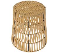 iplusmile Panier de Rangement Tissé PP Robuste Corbeille Polyvalente pour Linge et Déchets Petit Panier Décoratif Ajouré Kaki pour Salle de Bain et Chambre