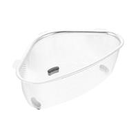 iplusmile Panier Égouttoir Inox Triangulaire pour Évier de Cuisine Filtre Crépine Drain Latéral Double Usage Stockage et Drainage Bord Sécurisé