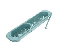 iplusmile Panier Évier Cuisine Extensible Vert Égouttoir Multifonction avec Filtre Évier Passoire pour Laver Fruits Légumes et Sécher Plats Organisateur Cuisine Pratique