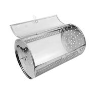 iplusmile Panier Grill Rotatif Acier Inoxydable pour Four Électrique Cage Tournante pour Rôtir Cacahuètes Châtaignes et Légumes Accessoire Barbecue et Facile à Monter