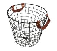 iplusmile Panier Rond Treillis Métallique pour Chauffage avec Poignée Panier à Linge et Bac de Rangement Utilitaire pour Maison et Cuisine