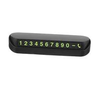 iplusmile Panneau de Stationnement Temporaire pour Voiture Affichage et Masquage Instantané du Numéro de Téléphone Abs Noir pour Pare-Brise Protège la Vie Lors du Stationnement