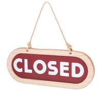 iplusmile Panneau Double Face en Bois « Ouvert/fermé » 22x15 Cm, Enseigne Commerciale Réversible pour Porte, Décoration Vintage pour Café, Bar, Restaurant et Magasin, Panneau D'affichage