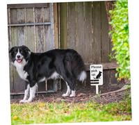 iplusmile Panneau Ramasse Chien avec Piquet Avertissement de Déjections Canines pour Jardin Décoratif