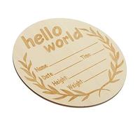 iplusmile Panneau Rond Bois Avec Prénom De Annonce De Naissance Décoration Pour Chambre