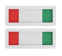 iplusmile Panneaux Coulissants Facile à Installer en Acrylique Blanc Lot de 2 Indicateur de Disponibilité « Occupé » pour Porte de Bureau pour Salles de Réunion