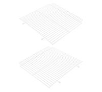 iplusmile Panneaux de Séparation Métalliques pour Cage de Rongeurs 2 Pcs, Cloison en Fer Résistante pour Hamster, Lapin et Hérisson, Séparateur d'Enclos Pratique pour Habitat de Petits