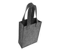 iplusmile Paquet à Vin Rouge en Feutre Gris Moyen 24x18x8,5 Cm, Résistant à l'usure, Pochettes De Rangement Portables pour 2 Bouteilles, pour Transport De Vin