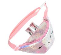 iplusmile Paquet Banane Garçon et Filles Petit Modèle de Chat Kawaii Bandoulière Réglable Paquet à Main pour Filles 9-12 Ans Pochette Pratique pour Clés et Petits Objets Usage Extérieur