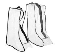 iplusmile Paquet de Rangement à Chaussures et Bottes Portable, Pochette Réutilisable en Tissu Résistant, Fermeture Éclair, Lot de 2 pour Voyage et Organisation Ménagère