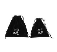 iplusmile Paquet De Rangement Pour Sèche-cheveux 2 Pièces Tailles 300x260 Mm Et 260x230 Mm Noir Ant Poussière Cordon Pour Voyage Et Utilisation Domestique