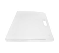 iplusmile Paquet de Rangement Transparent pour Documents 8K Dossier de Fichiers Portable en Plastique Pochette Étanche Polyvalente pour Dessins et Œuvres d'art École et Bureau Capacité