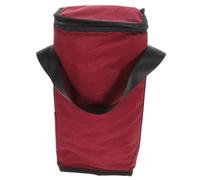 iplusmile Paquet Fourre-Tout Transport du Vin à 2 Compartiments, Isolant Thermique Rembourré, Pliable, Rouge, Adapté pour Camping, Pique-niques Et Voyage, Capacité 2 Bouteilles