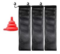 iplusmile Paquet Mangeoires en Filet Nylon Lot de 3 à Suspendre, Pochette Solide Cordon, pour Nourriture en Graines, Mangeoire Extérieure pour Petits Oiseaux du Jardin