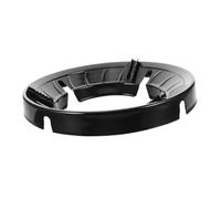 iplusmile Pare-brise inoxydable support wok pour cuisinière à friture étagère induction accessoires accessoire de wok anneau de poêle wok support wok pour casserole émail Noir